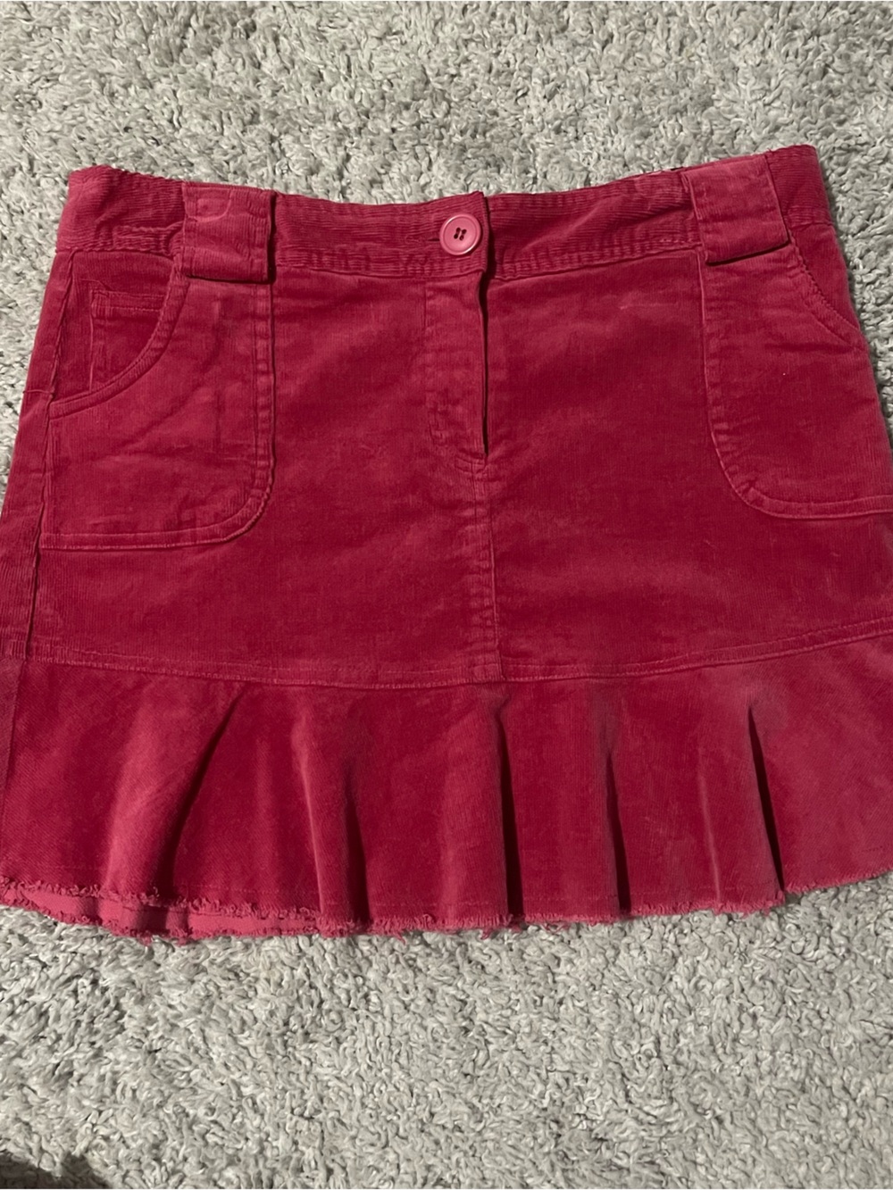 Star City Vintage Y2K Pink Floral Lined Pleated  Mini Skirt